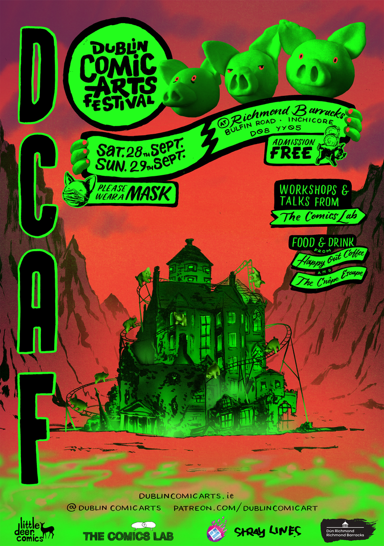 The poster for the September DCAF Festival at Richmond Barracks.